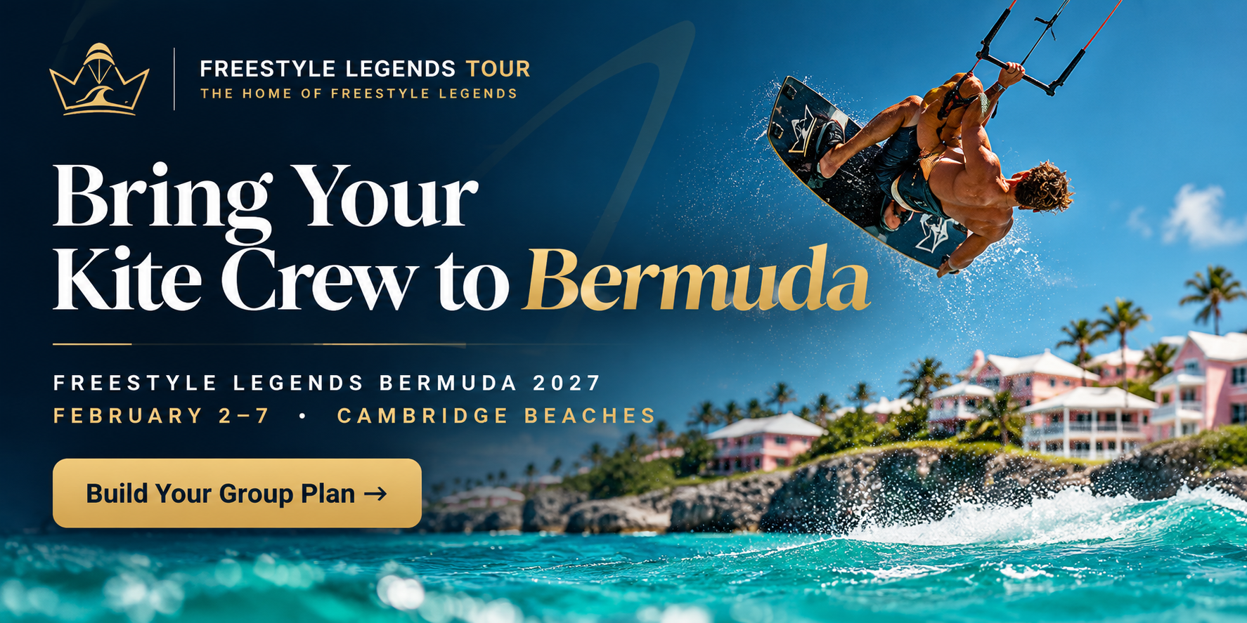Freestyle Legends Bermuda 2027 — Bring Your Kite Crew to Bermuda