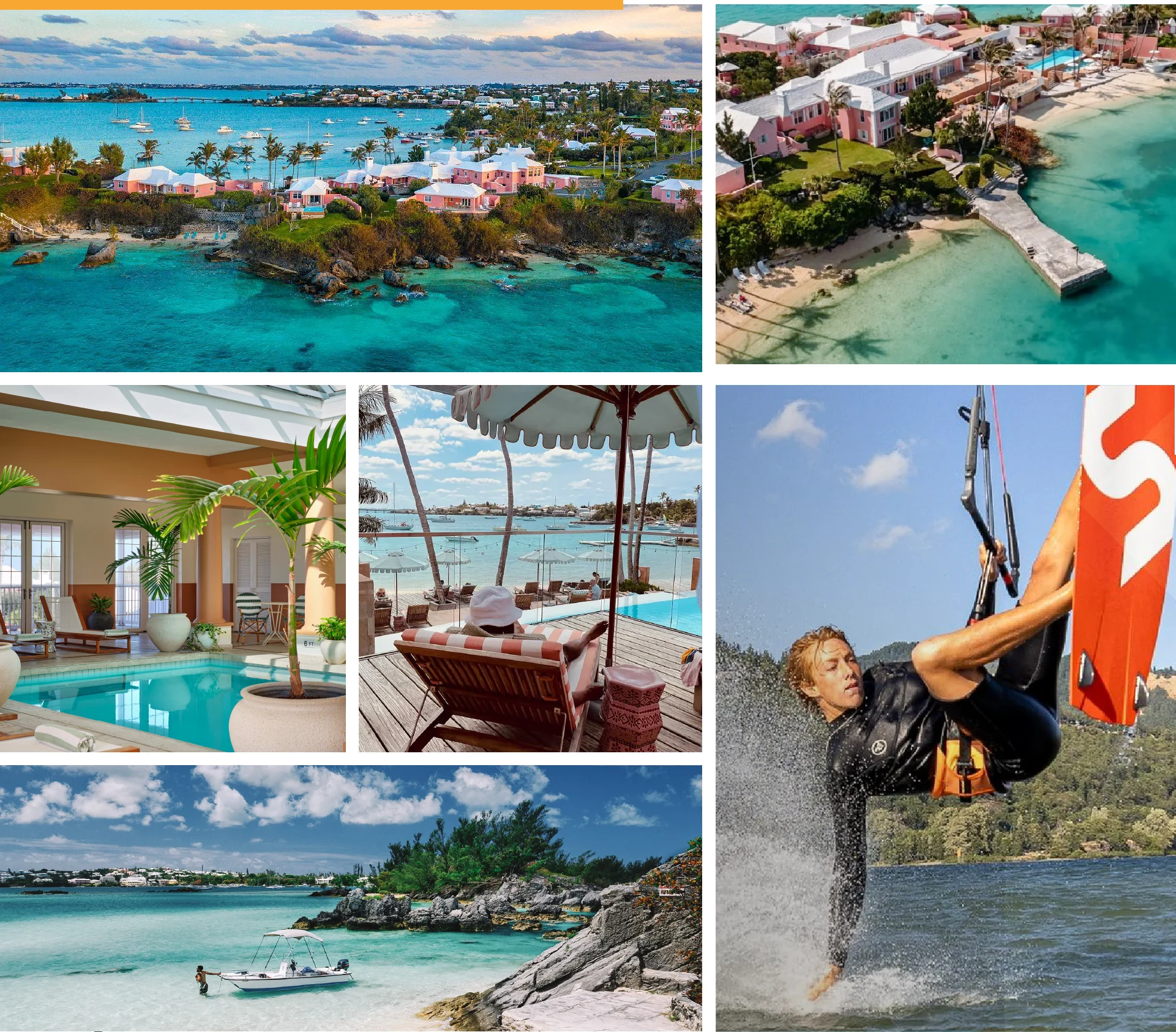 Cambridge Beaches Resort, Bermuda coastline, hospitality and kitesurfing